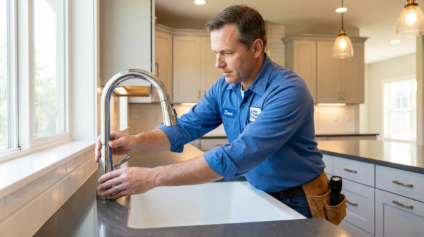 Kitchen faucet installation by Johns Plumbing LLC in Ponder